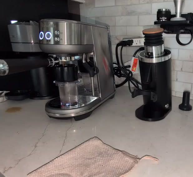 Generated standard work step for espresso extraction